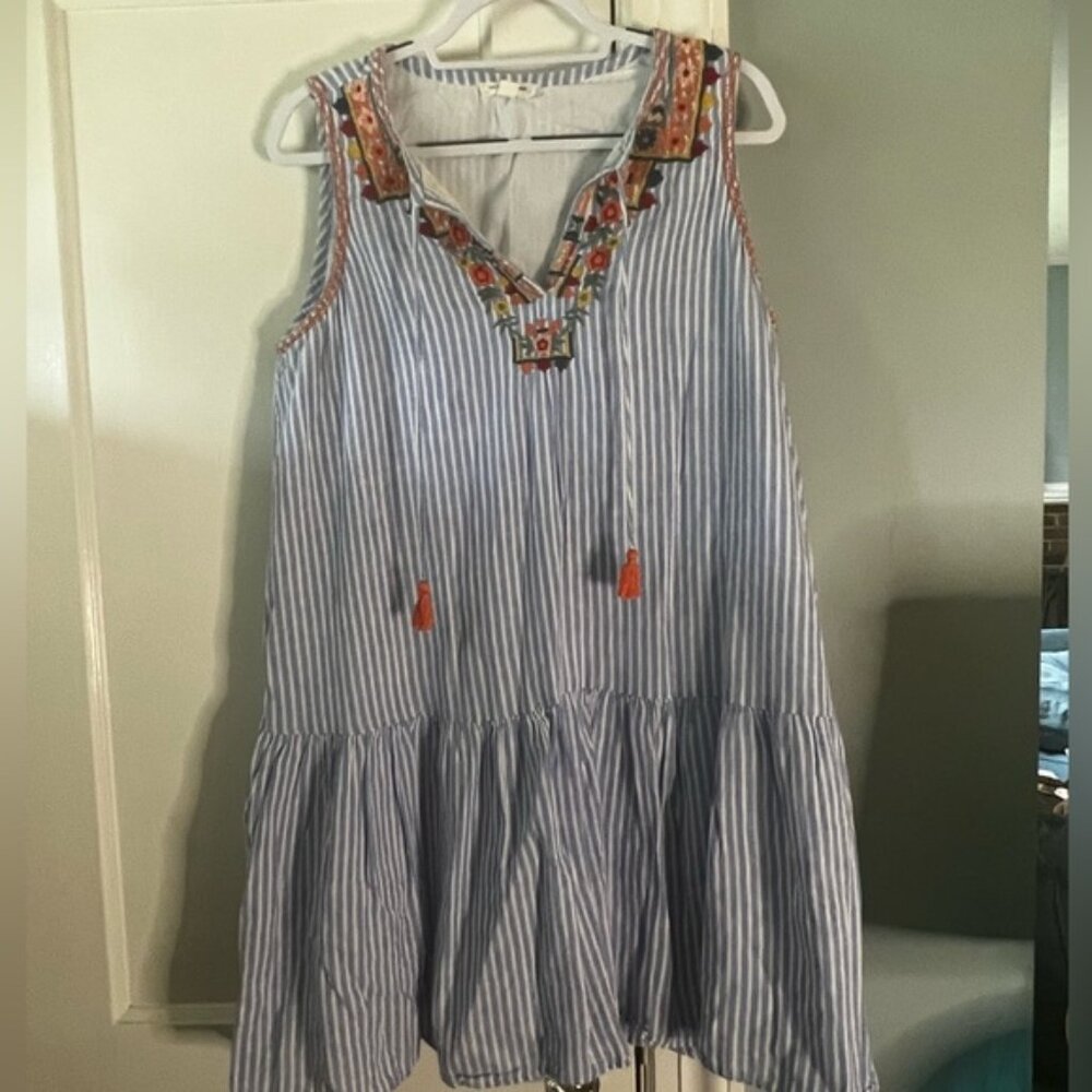 Beachlunchlounge mini casual lined boho dress